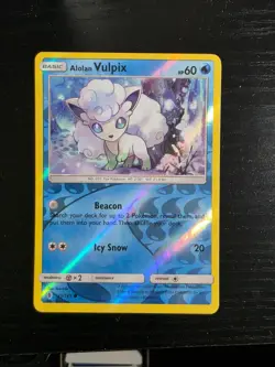 Alolan Vulpix 21/145 Common Guardians Rising Pokemon Reverse Holo NM/M - Image 2