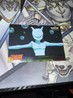 Pokemon Topps Stealing Pokemon Mewtwo Strikes Back HOLO FOIL - Image 1