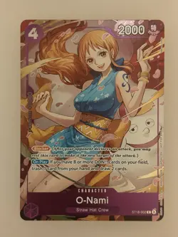 ST18-002 O-Nami EB03 Heroines Dash Pack Alt Art One Piece TCG English Card - Image 1