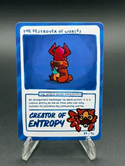 Pokedoodles 2 - The Destoyer of Worlds 89/90 - Parody Bidoof Fan Art Card - Image 1
