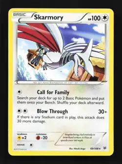 Skarmory 69/108 LP Roaring Skies English Pokemon Card TCG - Image 1