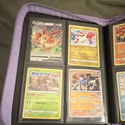 Pokemon TCG Mixed Card UltraPRO Binder 68 Cards Total Binder Included - Image 2