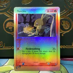Torchic 77/97 EX Dragon 2003 Reverse Holo e-Series Pokemon Card LP - Image 3