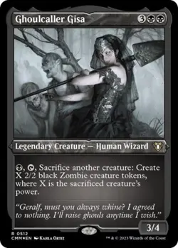 Ghoulcaller Gisa (Foil Etched) -Foil Near Mint MTG Commander Masters - Image 1