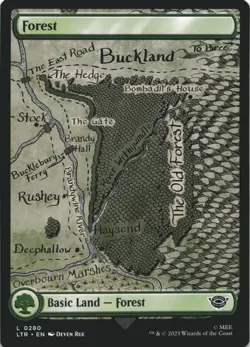 MTG Forest (0280) Normal NM Universes Beyond: The Lord of the Rings: Tales of Mi - Image 1