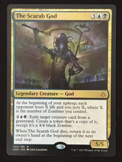 1x MTG The Scarab God - Hour of Devastation (HOU) #145 - Magic the Gathering - Image 1