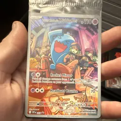 Pokemon Team Rocket's Wobbuffet 203 Promo Full Art Holo SV Scarlet Violet 110 HP - Image 1