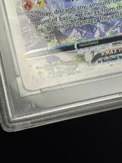 PSA 9 Rayquaza Vmax 218/203 - 🌊 Secret Evolving Skies Pokemon TCG 🖤 - MINT - Image 4