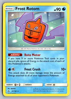 Frost Rotom 41/156 Rare Ultra Prism Pokemon Lightly Played - Image 1