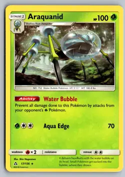 Araquanid 17/156 Rare Ultra Prism Pokemon Lightly Played - Image 1