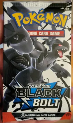 Pokemon Black Bolt Booster Pack TCG Factory Sealed New Scarlet And Violet - Image 1