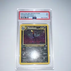 Pokemon Neo Revelation Houndoom 8/64 Holo Rare Double Holo Error PSA 2001 - Image 3