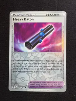 Heavy Baton 151/162 Reverse Holo LP-NM - Pokemon TCG S&V Temporal Forces TEF - Image 1