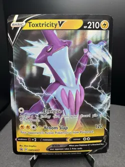 Pokemon TCG Sword & Shield Toxtricity V SWSH017 Black Star Promo NM - Image 1