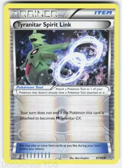 Tyranitar Spirit Link 81/98 Uncommon Ancient Origins Pokemon Reverse Holo NM - Image 1