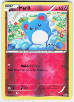 Marill 76/114 Common Steam Siege Pokemon Reverse Holo NM - Image 1