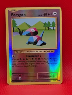 PORYGON 71/108 UC EVOLUTIONS POKEMON REVERSE HOLO LP PORYGON - Image 1