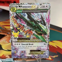M Rayquaza EX near mint 76/108 Celebrations Holo English Mega Pokemon TCG - Image 1