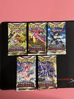 x5 Pokemon Sword & Shield Astral Radiance Booster Packs Art Set - Factory Sealed - Image 1