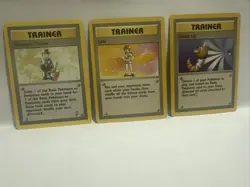 1999 Base Set Trainer Lot 75,77,78/102 Pokemon Trader Scoop Up Lass TCG - Image 1