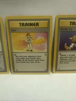 1999 Base Set Trainer Lot 75,77,78/102 Pokemon Trader Scoop Up Lass TCG - Image 2