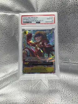 One Piece Monkey D Luffy Illustration Box Vol 3 Promo Op07-109 Psa 10 - Image 1