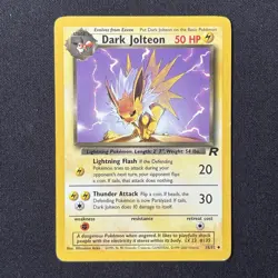 Dark Jolteon 38/82 Team Rocket Pokemon Card - Image 2