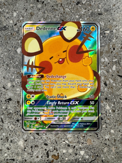 Pokemon TCG Cards Dedenne GX 195a/214 Alt Art Promo Holo NM - Image 1