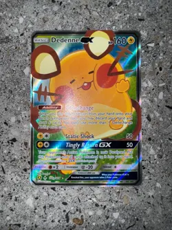 Pokemon TCG Cards Dedenne GX 195a/214 Alt Art Promo Holo NM - Image 3
