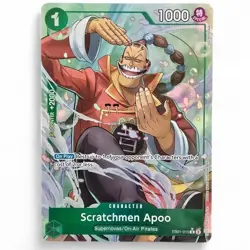 Scratchmen Apoo EB01-015 Alternate Art One Piece Card English - Image 1