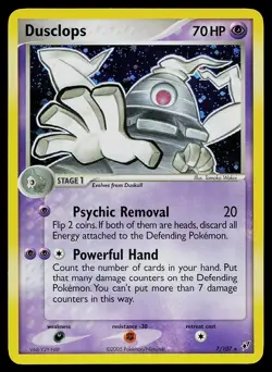 Pokemon Card - Dusclops Deoxys 7/107 Holo Rare - Image 1
