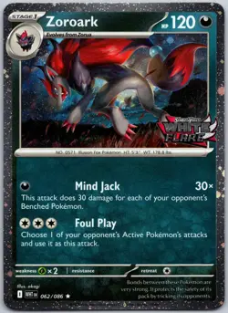 Zoroark 062/086 (White Flare Stamped) Miscellaneous Cards & Products NM - Image 1
