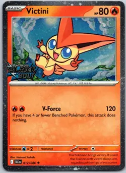 Victini 012/086 (Black Bolt Stamped) Holo Rare Miscellaneous Cards & Products NM - Image 1