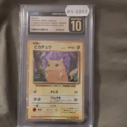 CGC pristine 10 Pikachu 008/032 Trading Card Game Classic Holo Japanese 2023 - Image 1