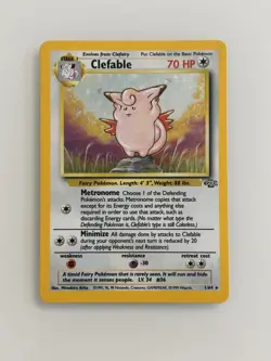 Clefable Jungle set Pokemon 1/64 Holo LP NM condition. Rare! - Image 1