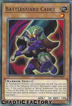 YUGIOH DIFO-EN025 Battleguard Cadet Common 1st Edition NM - Image 1