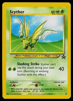 Pokemon Card - Scyther Wotc Black Star Promo 45 Promo - Image 1