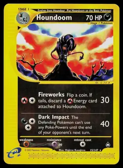 Pokemon Card - Houndoom Aquapolis 15 Rare - Image 1