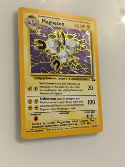 Pokemon TCG Magneton Fossil Holo Card 11/62 Rare - Excellent Condition! LP/NM - Image 2