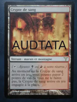 mtg magic blood crypt dissension FRENCH vf fr crypte de sang discorde - Image 1