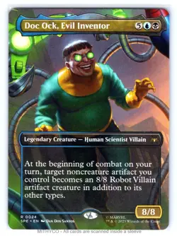 MTG Doc Ock, Evil Inventor (Borderless) Marvel's Spider-Man: Eternal-Legal NM - Image 1