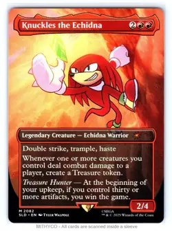 MTG Knuckles the Echidna Secret Lair Drop Series NM - Image 1
