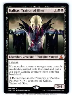 MTG Kalitas, Traitor of Ghet Oath of the Gatewatch NM - Image 1
