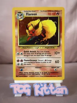 Flareon 3/64 Holo Jungle WOTC Pokemon - Card 'B' - MP - TCGKITTEN - Image 1