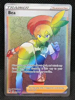 Bea 193/185 Rainbow Secret Rare Full Art SWSH04: Vivid Voltage 2020 Pokemon - Image 1