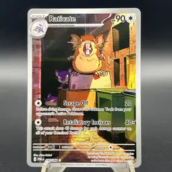 Pokemon TCG Raticate Special Illustration Rare 099/088 POR NM - Image 1