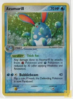 Azumarill 114/113 Secret Rare Delta Species Pokemon Lightly Played - Image 1