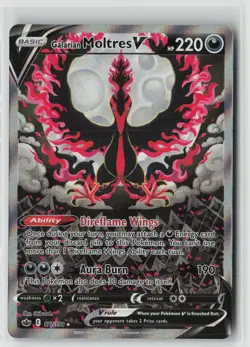 Galarian Moltres V (Alternate Full Art) 177/198 Chilling Reign Pokemon TCG 2021 - Image 1