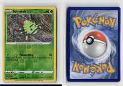 Ditto Spinarak Peelable Unpeeled #006/078 Pokemon Go Reverse Holo Pokemon TCG LP - Image 3