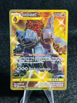 Pokemon Coalossal 198/189 Secret Rare Holo Darkness Ablaze HP 160 Ability - Image 1